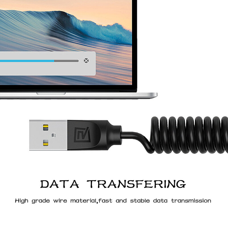 Cablu de date Micro-USB Remax RC-117m 1M 2.4A - Alb