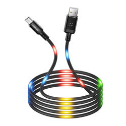 Cablu de date 1M USAMS U16 Voice Control USB to Micro-USB - US-SJ288 - Gray