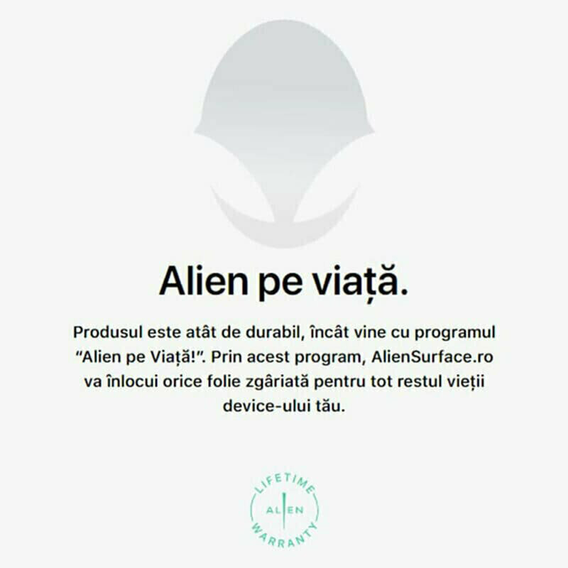 Folie 360° Samsung Galaxy Z Flip3 5G Alien Surface ecran, spate, laterale, camera - Clear