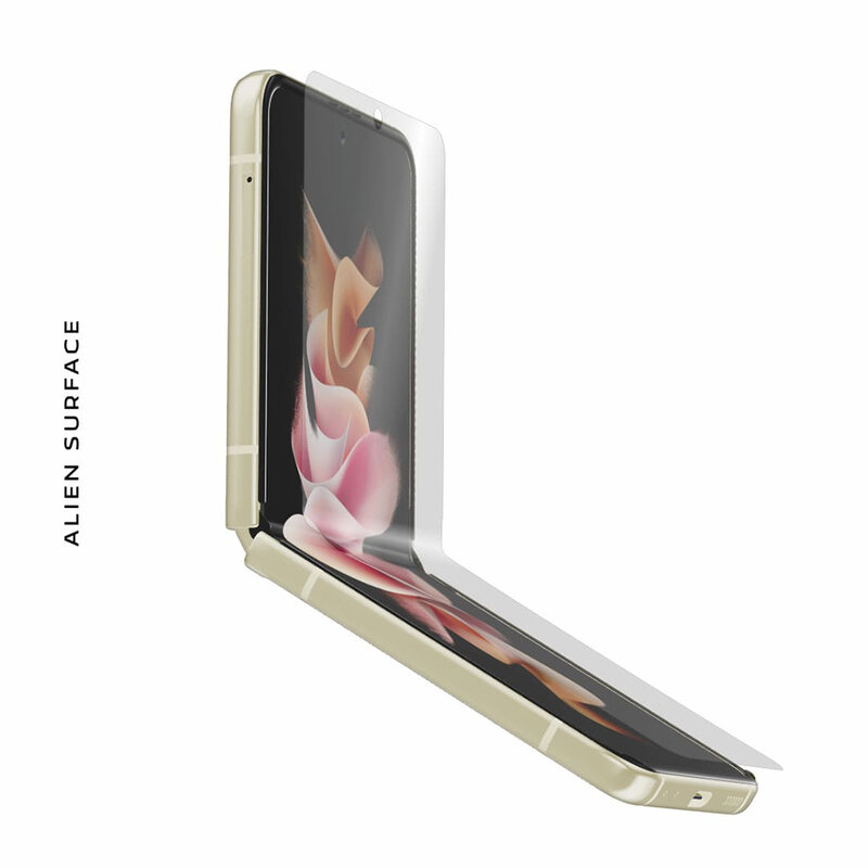 Folie 360° Samsung Galaxy Z Flip3 5G Alien Surface ecran, spate, laterale, camera - Clear