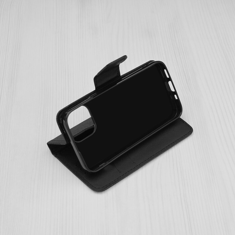 Husa iPhone 13 mini Flip MyFancy - Negru
