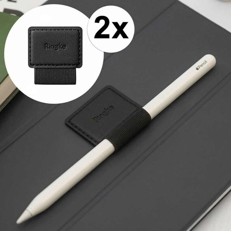 [Set 2x] Suport stylus pen telefon, tableta autoadeziv Ringke, negru