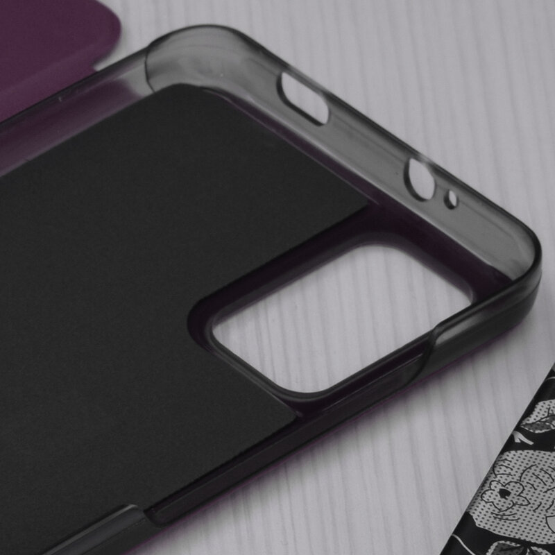 Husa Xiaomi Redmi 9T Eco Leather View Flip Tip Carte - Mov