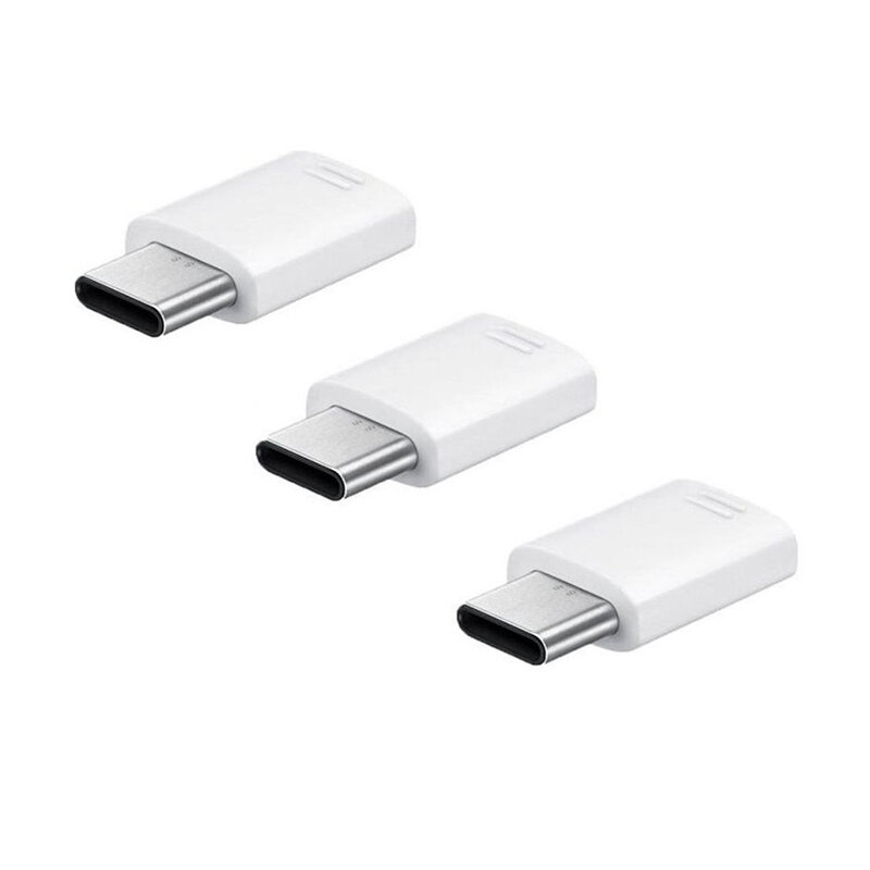 [Set 3x] Adaptor Samsung USB-C la Micro-USB, alb, EE-GN930KWEGWW