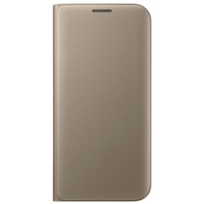 Husa Originala Samsung Galaxy S7 Edge G935 Flip Wallet Auriu