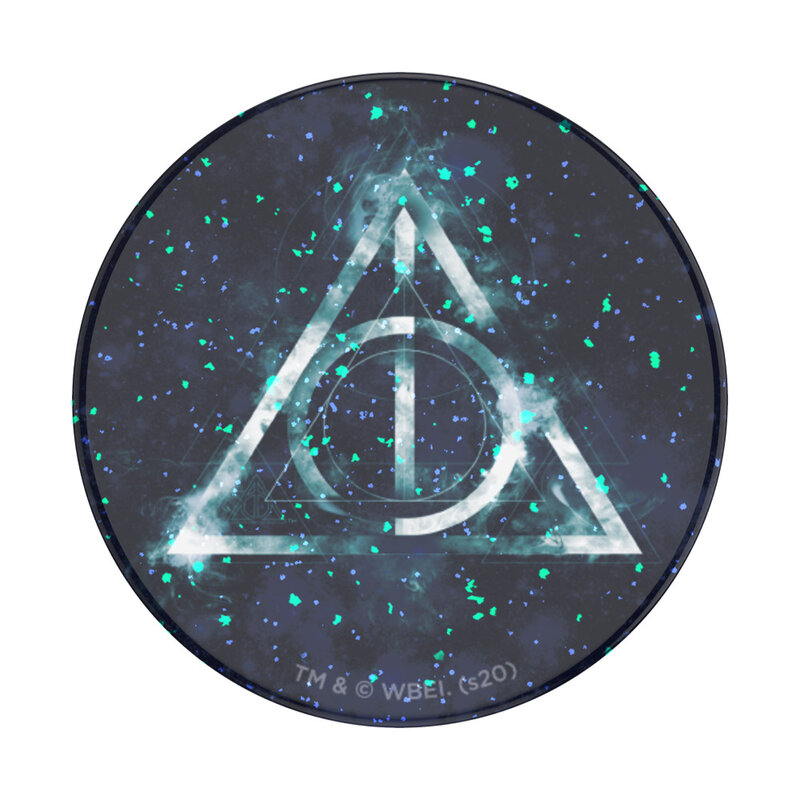 Popsockets original, suport cu functii multiple, Glitter Deathly Hallows