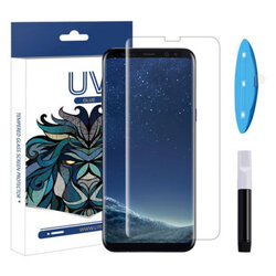 Folie Sticla Samsung Galaxy S8 Lito UV Glue 9H Cu Lampa Si Adeziv Lichid - Clear