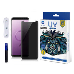 Folie Sticla Samsung Galaxy Note 9 Lito UV Glue PRIVACY 9H Cu Lampa Si Adeziv Lichid - Clear