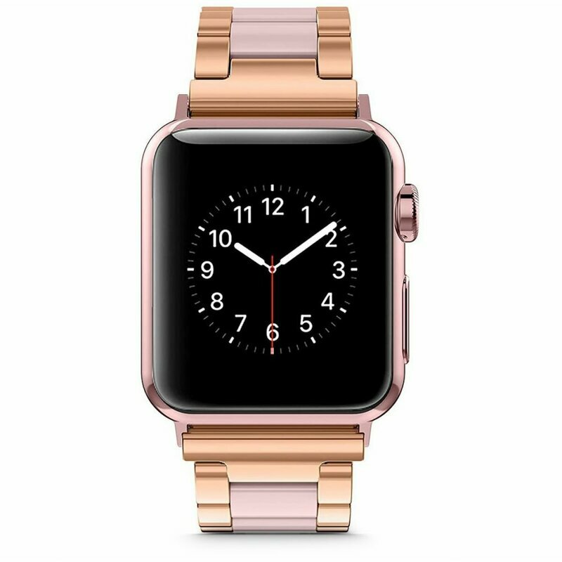 Curea Apple Watch 7 41mm Tech-Protect Modern, roz auriu