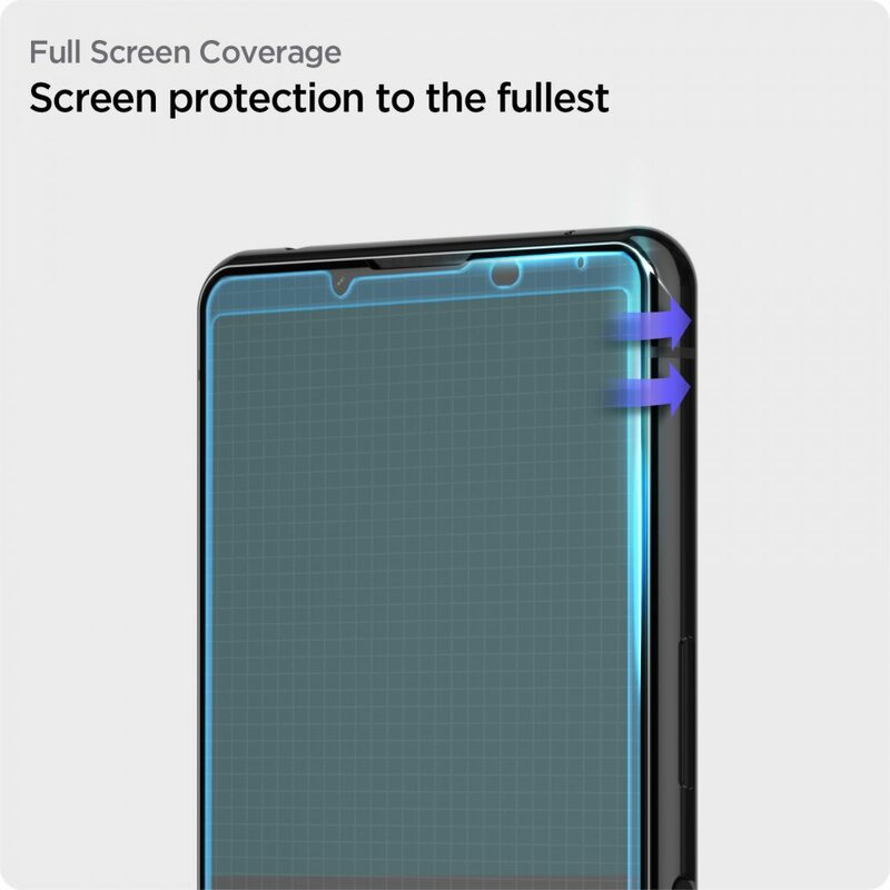 Folie sticla Sony Xperia 5 III Spigen Glas.tR Align Master, negru