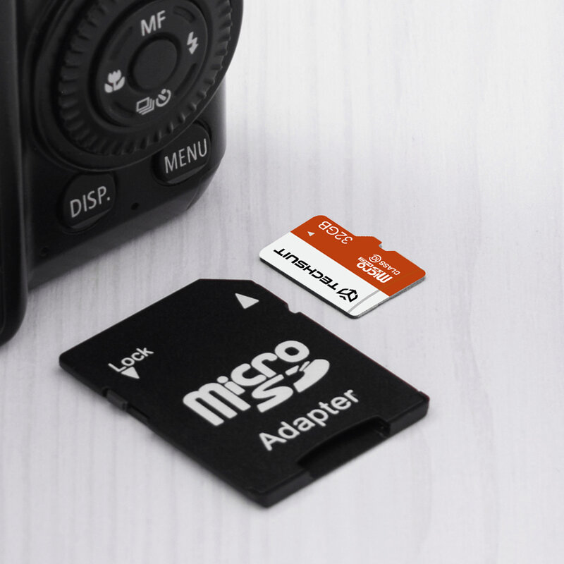 Card memorie 32GB Micro SDHC Techsuit, clasa 10 + adaptor, negru
