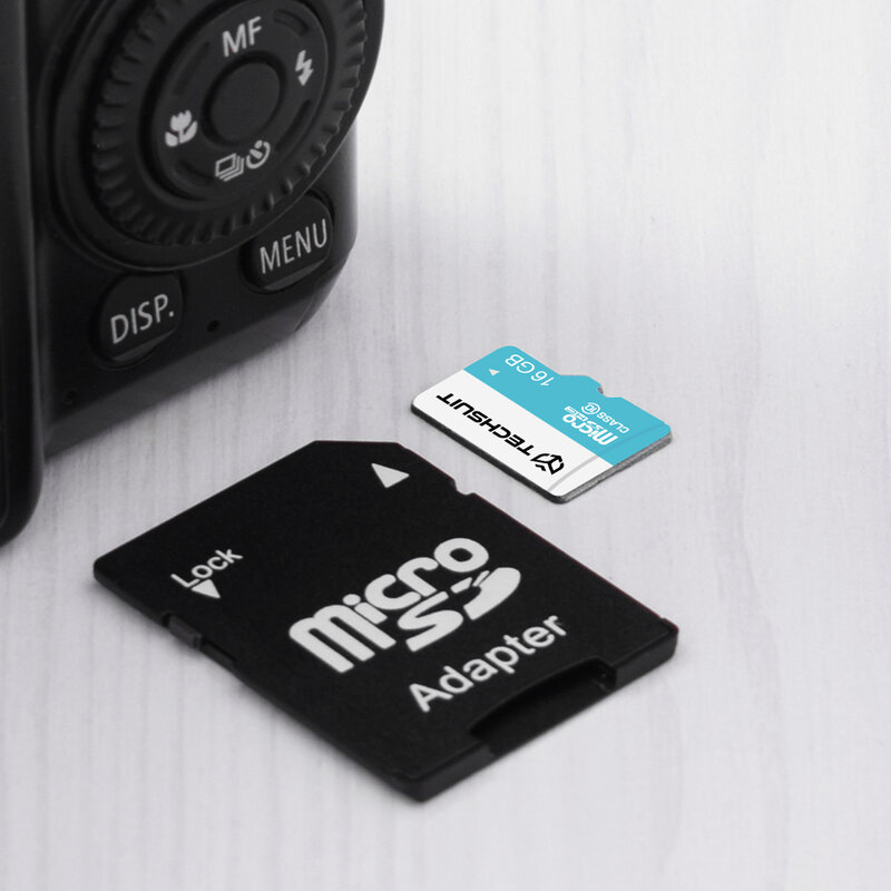 Card memorie 16GB Micro SDHC Techsuit, clasa 10 + adaptor, negru