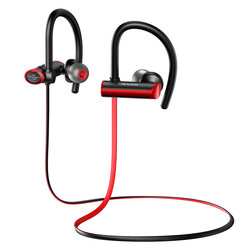 Casti in-ear sport, alergare wireless cu Bluetooth Usams S4, rosu