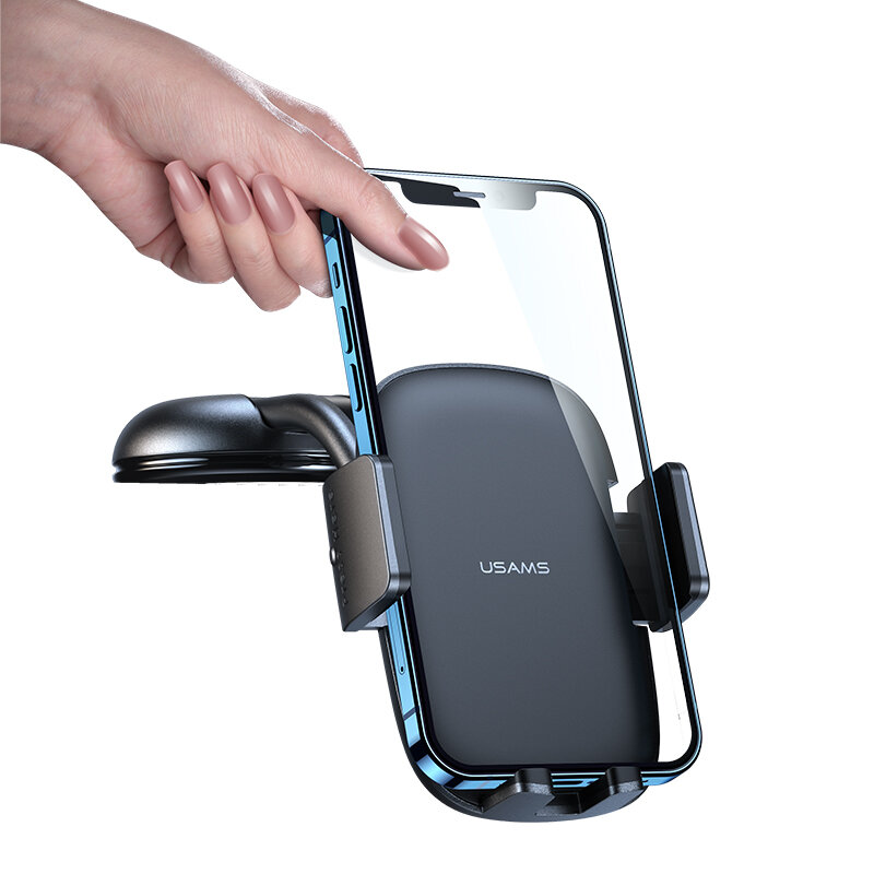 Suport telefon bord/ parbriz auto Usams, negru, US-ZJ063