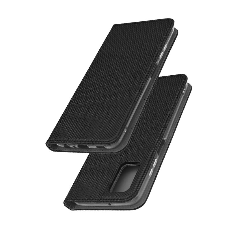 Husa Smart Book Samsung Galaxy A03s Flip, negru