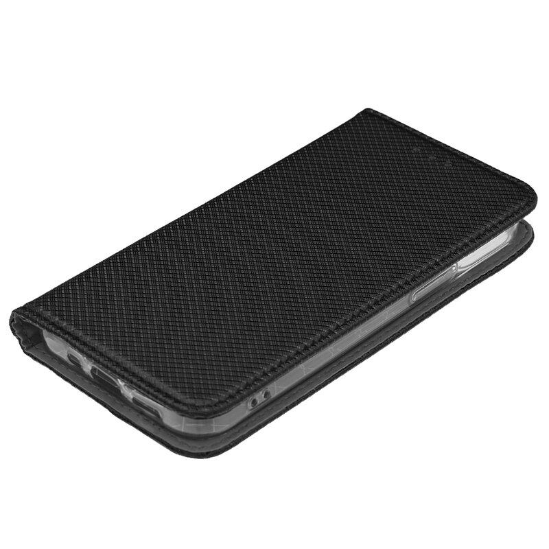 Husa Smart Book iPhone 13 mini Flip, negru