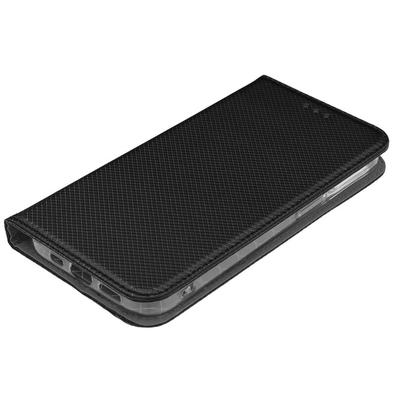 Husa Smart Book iPhone 13 Pro Flip, negru