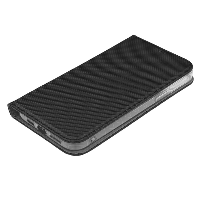 Husa Smart Book iPhone 13 Pro Max Flip, negru