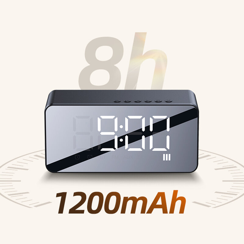 Ceas desteptator digital cu boxa wireless Usams, negru, US-YX007