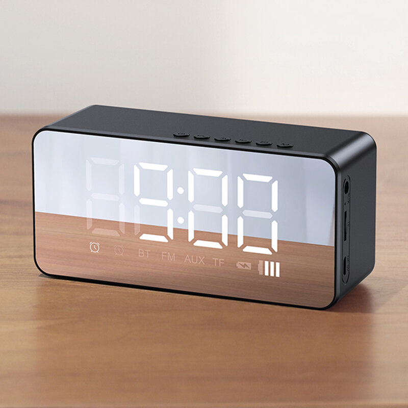 Ceas desteptator digital cu boxa wireless Usams, negru, US-YX007