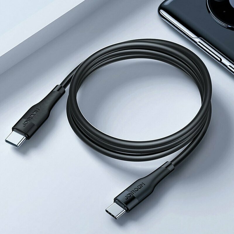 Cablu de date JoyRoom M3 Type-C la Type-C, PD60W, 0.25m, negru