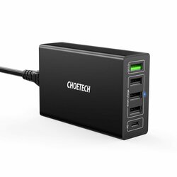 Statie incarcare USB Choetech, 4x USB/ Type-C PD60W, Q34U2Q-EU
