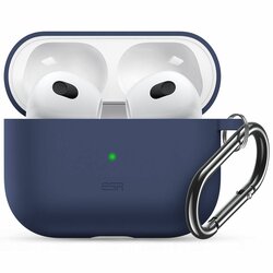 Husa Apple Airpods 3 ESR Bounce, holder metalic, albastru