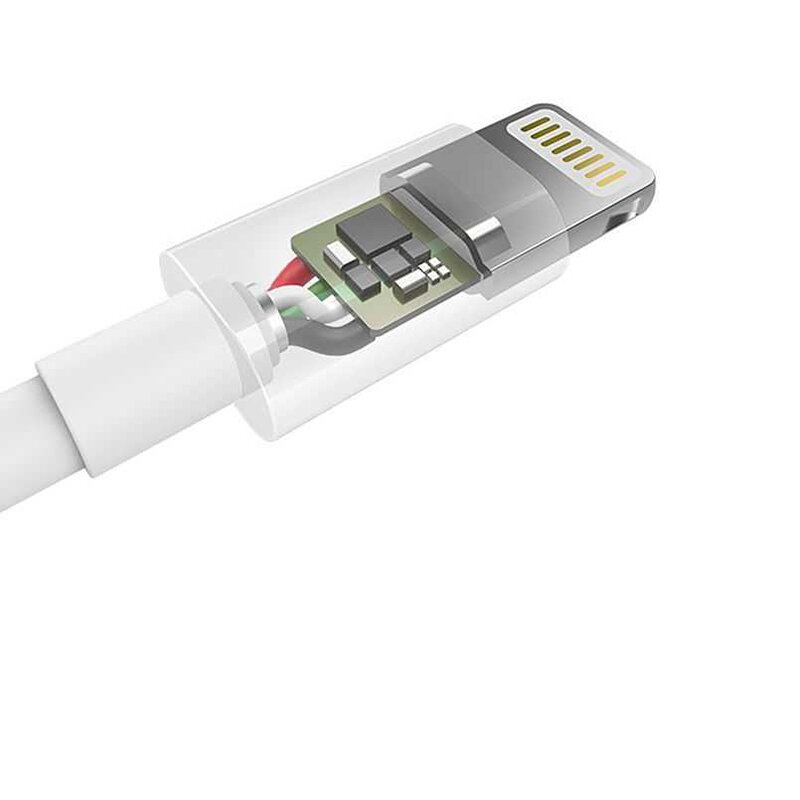 Cablu iPhone/ iPad/ iPod Choetech, MFi Certified, 2.4A, 1.2m, alb, IP0026 