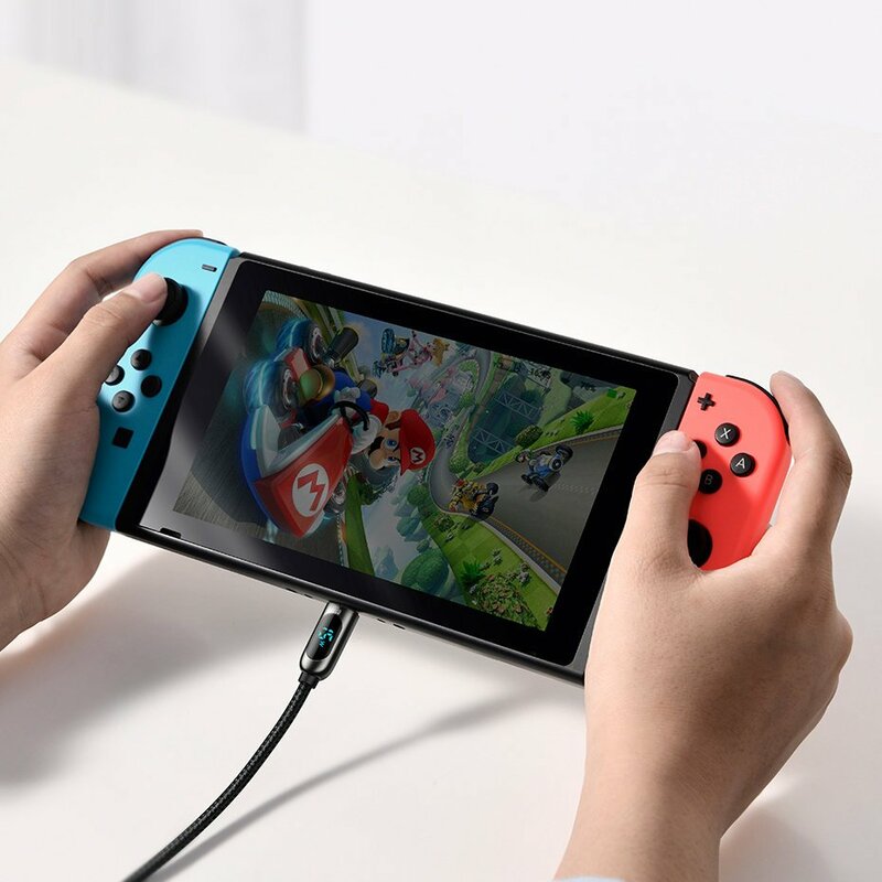 Cablu laptop Fast Charging Type-C Baseus, Display LED, 100W, 2m, CATSK-C06