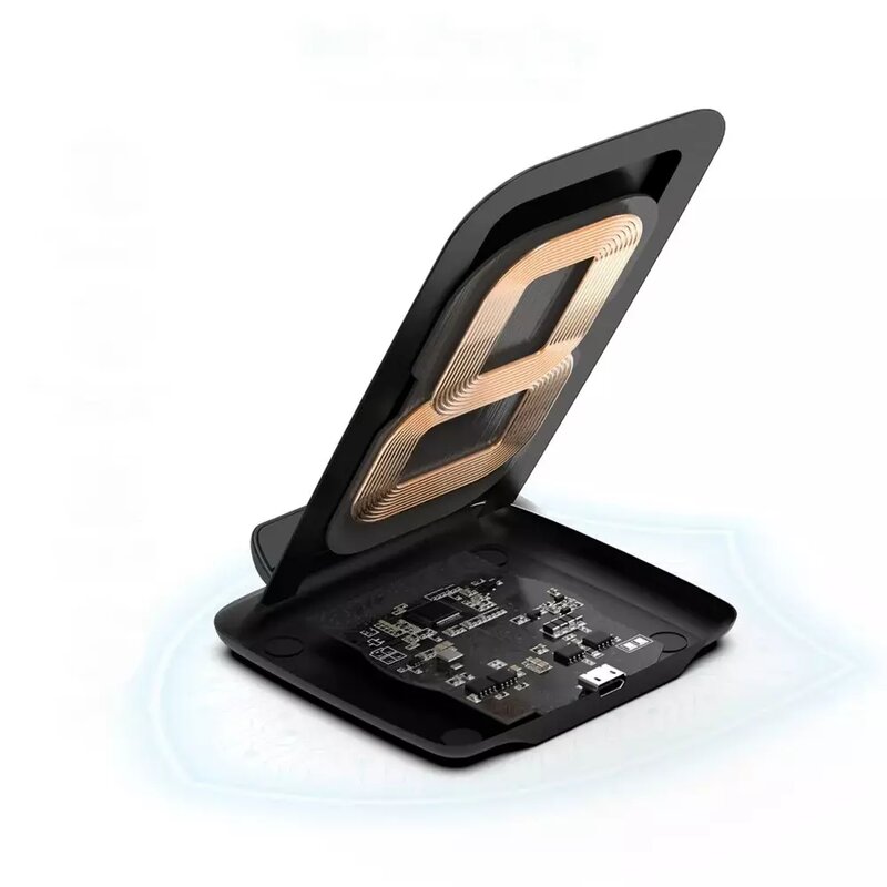 Suport telefon birou cu incarcare wireless 15W Choetech, T555-F