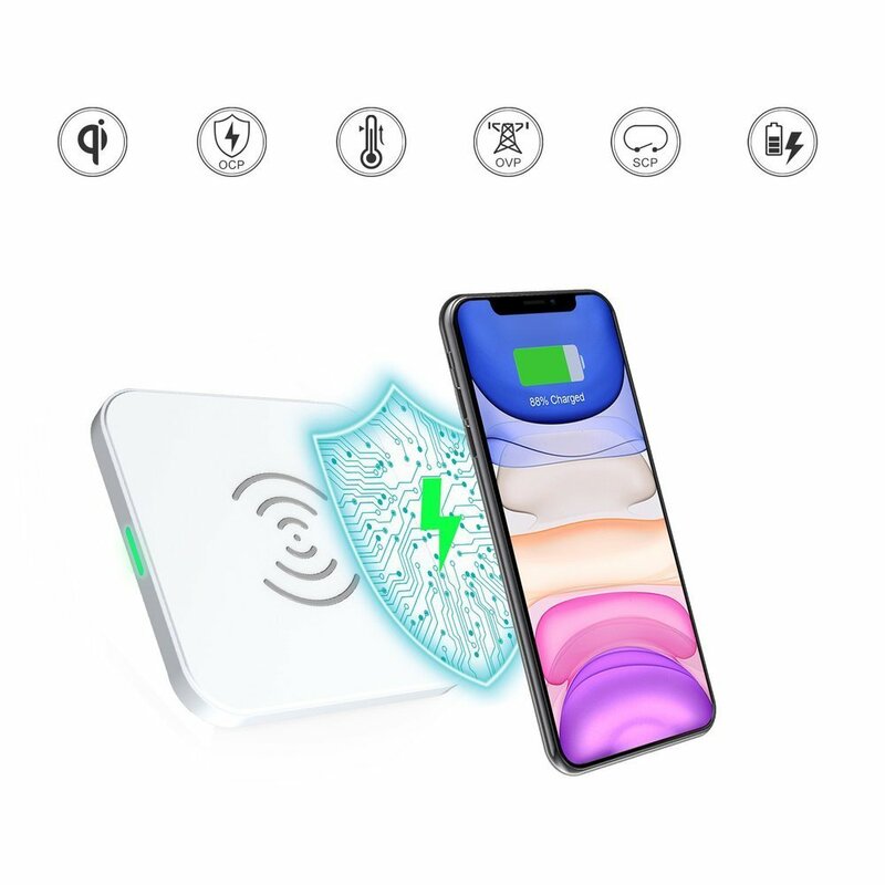 Incarcator wireless Fast Charge iPhone, Samsung 10W Choetech, T511-S