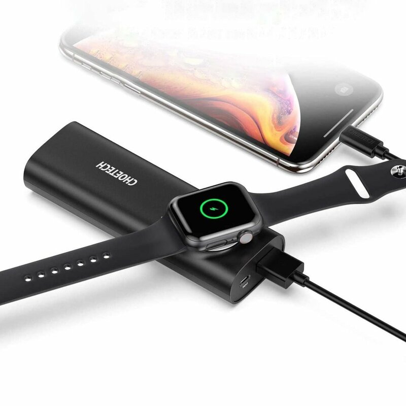Baterie externa 5000mAh + incarcator Apple Watch Choetech, T315