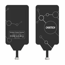 Adaptor Qi pentru incarcare wireless Micro-USB Choetech, WP-MICRO-101BK