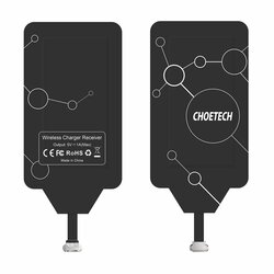 Adaptor Qi pentru incarcare wireless Micro-USB Choetech, WP-MICRO-201BK
