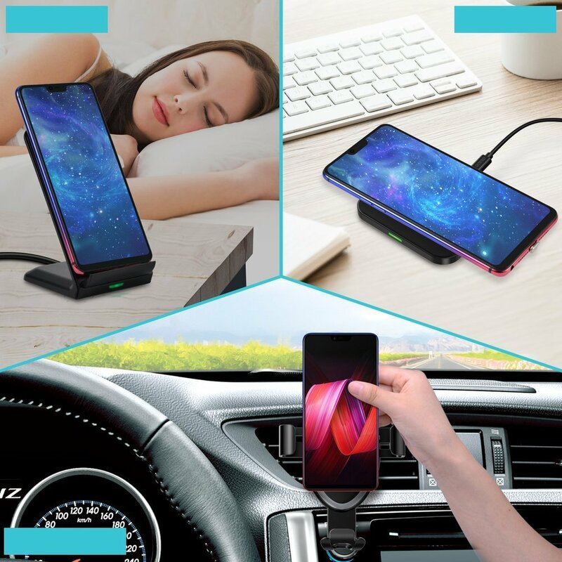 Adaptor Qi pentru incarcare wireless Micro-USB Choetech, WP-MICRO-201BK