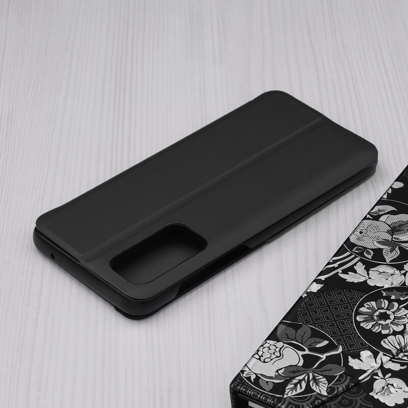 Husa OnePlus Nord 2 5G Eco Leather View flip tip carte - negru