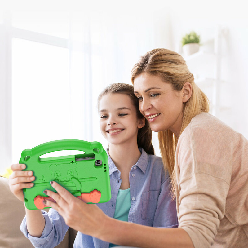 Husa tableta copii Samsung Galaxy Tab A7 Lite Dux Ducis Panda, verde