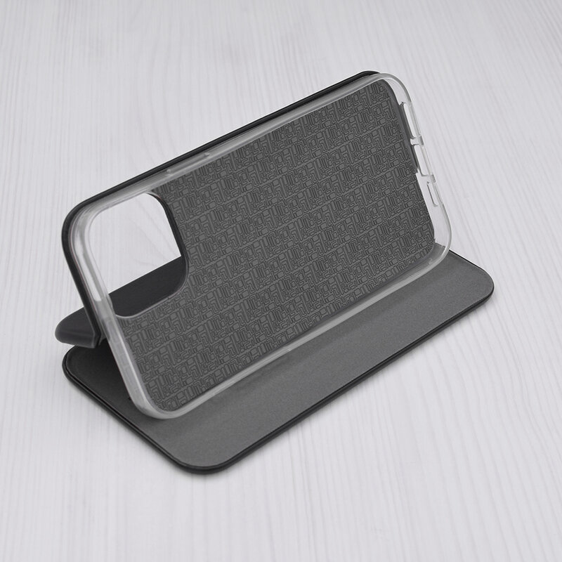 Husa iPhone 13 Pro Max Flip Magnet Book Type - Black