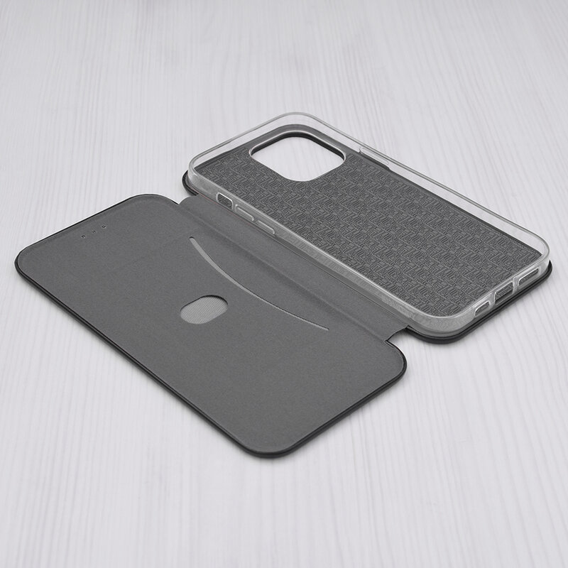 Husa iPhone 13 Pro Max Flip Magnet Book Type - Black