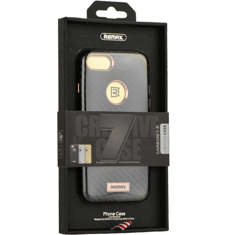 Husa Iphone 7 Remax Carbon - Black