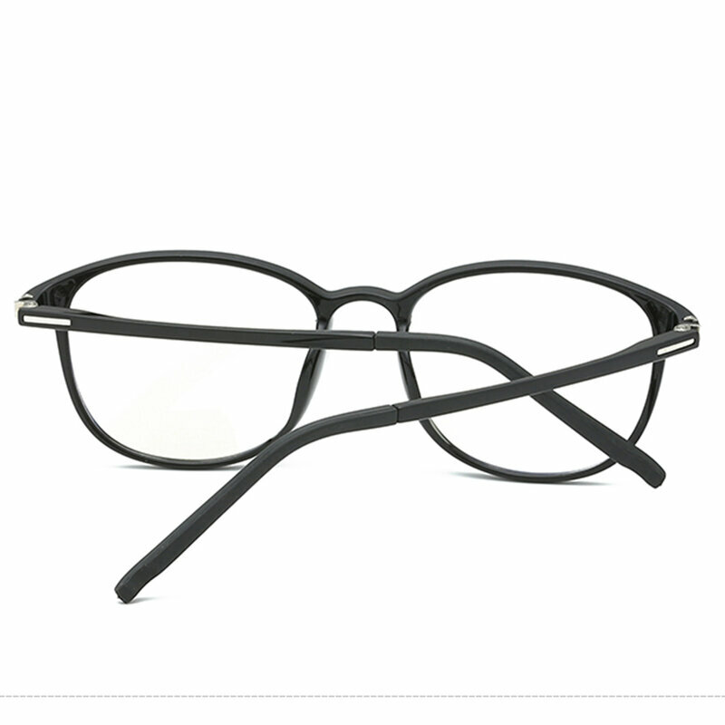Ochelari rotunzi unisex protectie lumina albastra pentru calculator, bright black, F2822