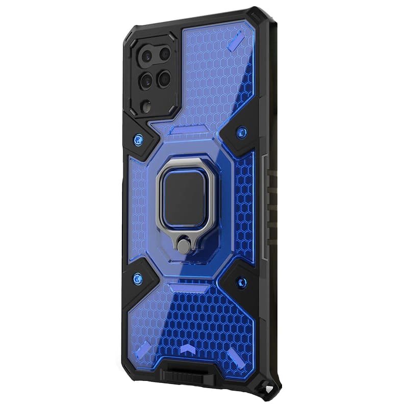 Husa antisoc Samsung Galaxy M12 Techsuit Honeycomb, albastru