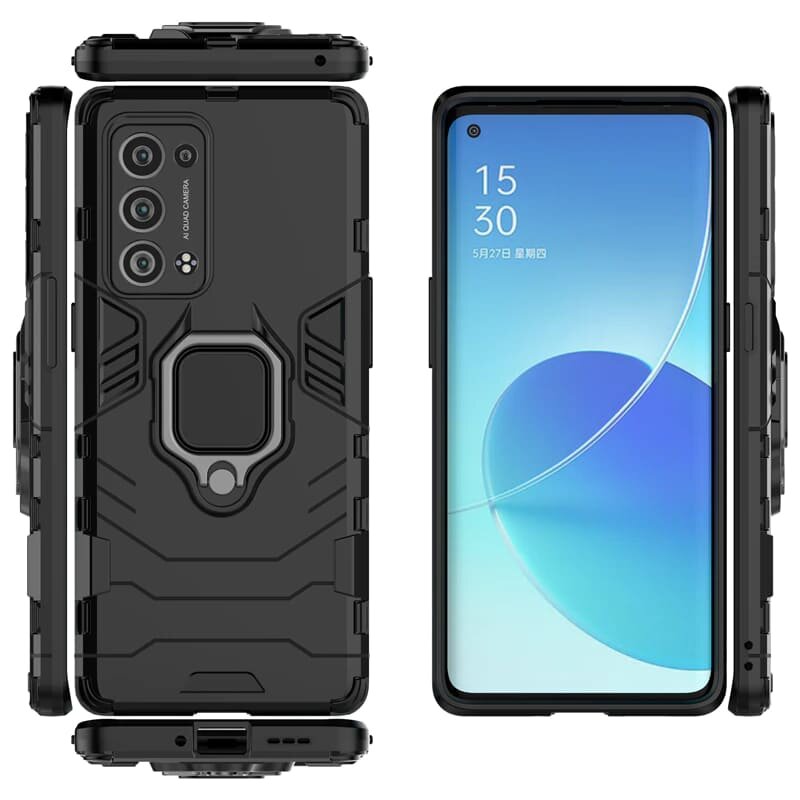 Husa Oppo Reno6 Pro 5G (Snapdragon) Techsuit Silicone Shield, negru