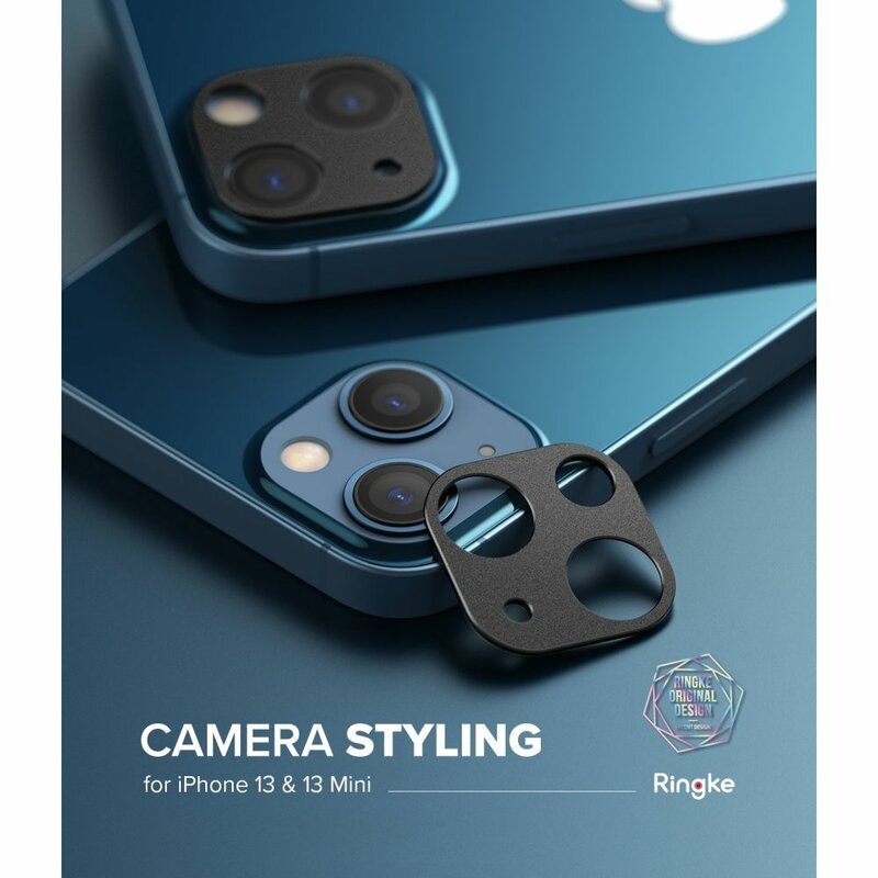 Protectie camera iPhone 13 mini Ringke Camera Styling, negru