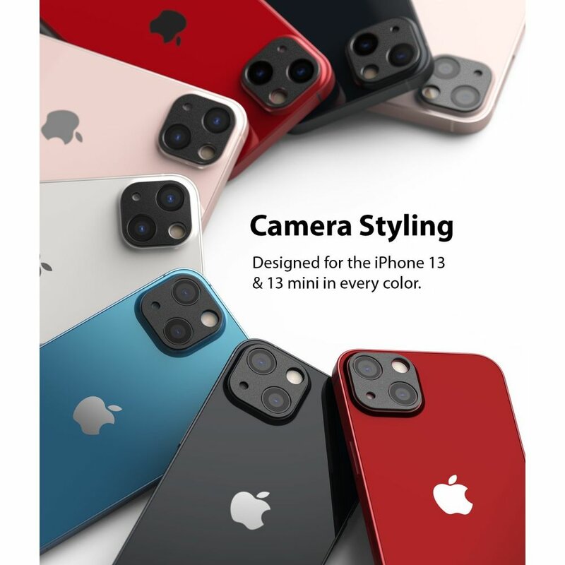 Protectie camera iPhone 13 Ringke Camera Styling, negru