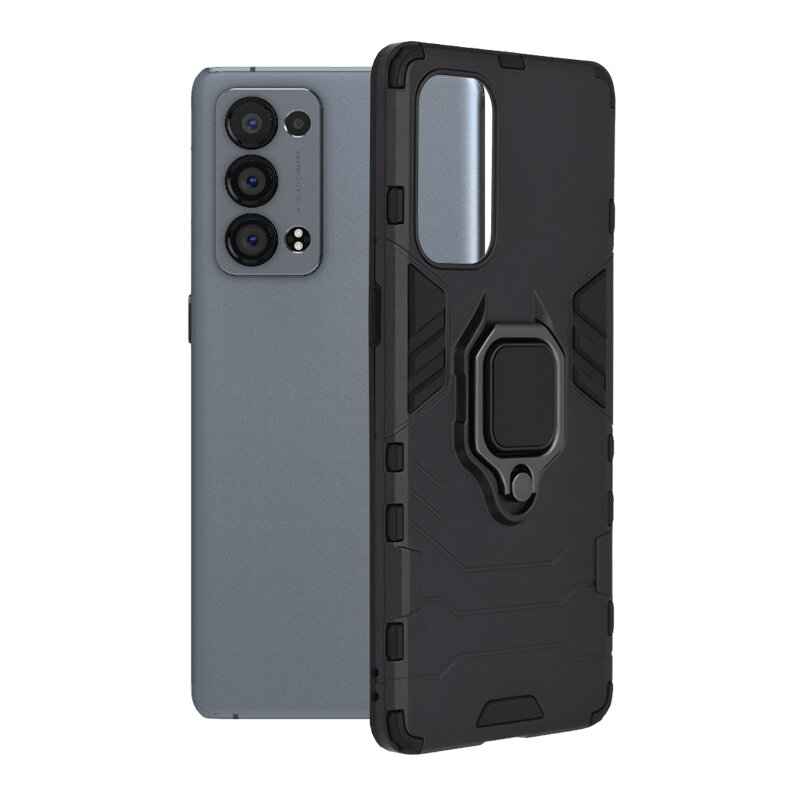 Husa Oppo Reno6 Pro 5G (Snapdragon) Techsuit Silicone Shield, negru