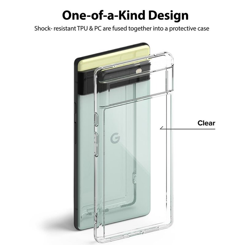 Husa Google Pixel 6 Ringke Fusion, transparenta