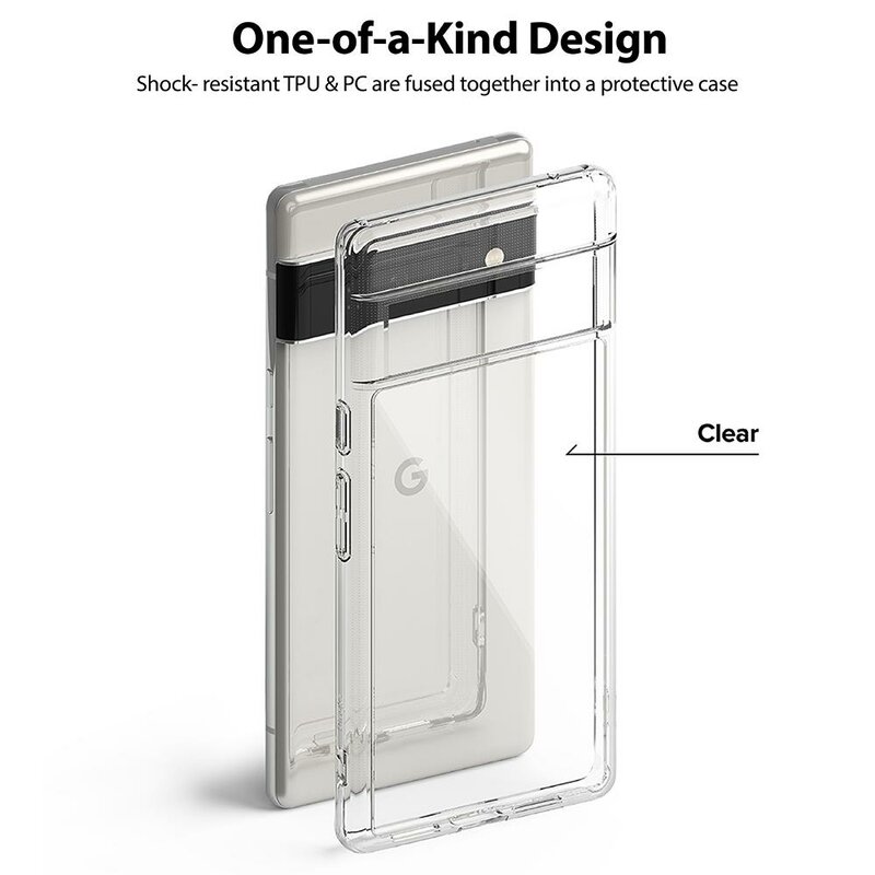 Husa Google Pixel 6 Pro Ringke Fusion, transparenta