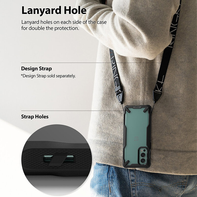 Husa OnePlus Nord 2 5G Ringke Fusion X - Black