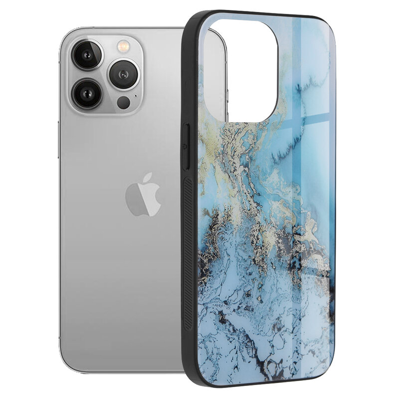 Husa iPhone 13 Pro Techsuit Glaze, Blue Ocean